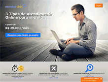 Tablet Screenshot of masterchat.com.br
